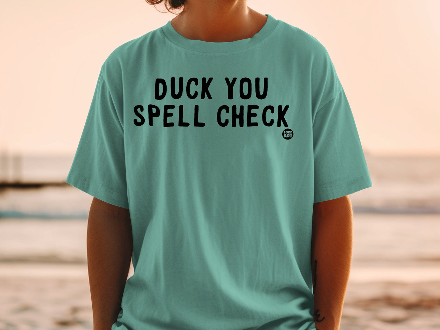 Duck You Spell Check Graphic Humor Shirt