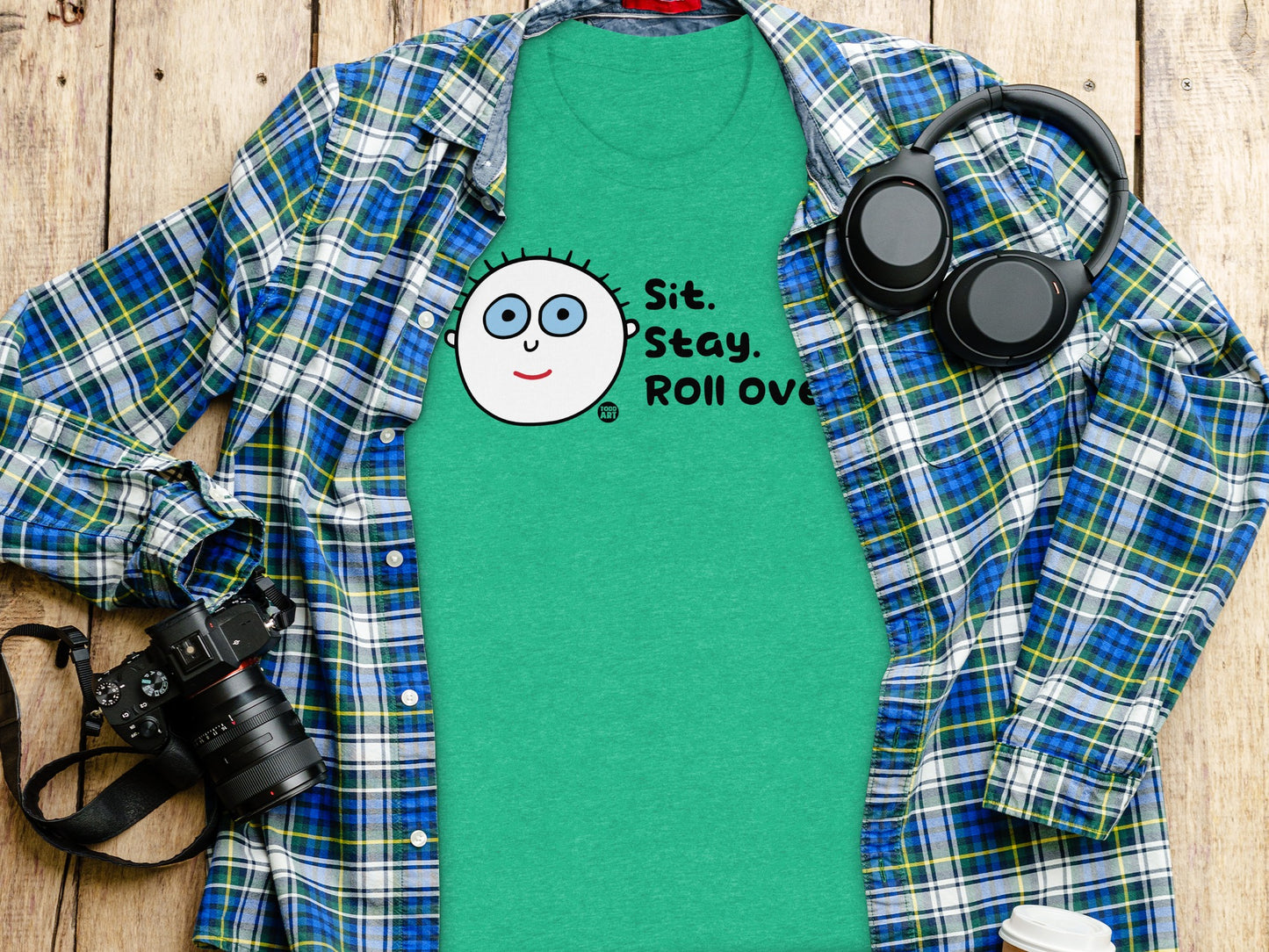 Sit Stay Roll Over Cute Graphic T-Shirt