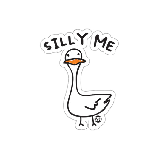 Silly Me Duck with Smiling Face Design Sticker