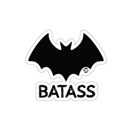 Bold Black Bat Silhouette Batass Sticker Fun Product