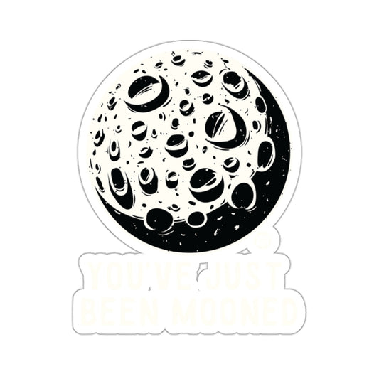 You've Just Been Mooned Moon Illustration Sticker Product
