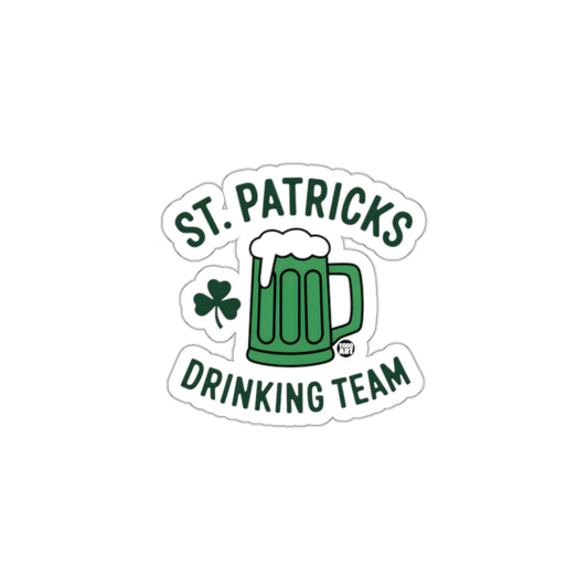 St. Patricks Drinking Team Sticker Fun Design