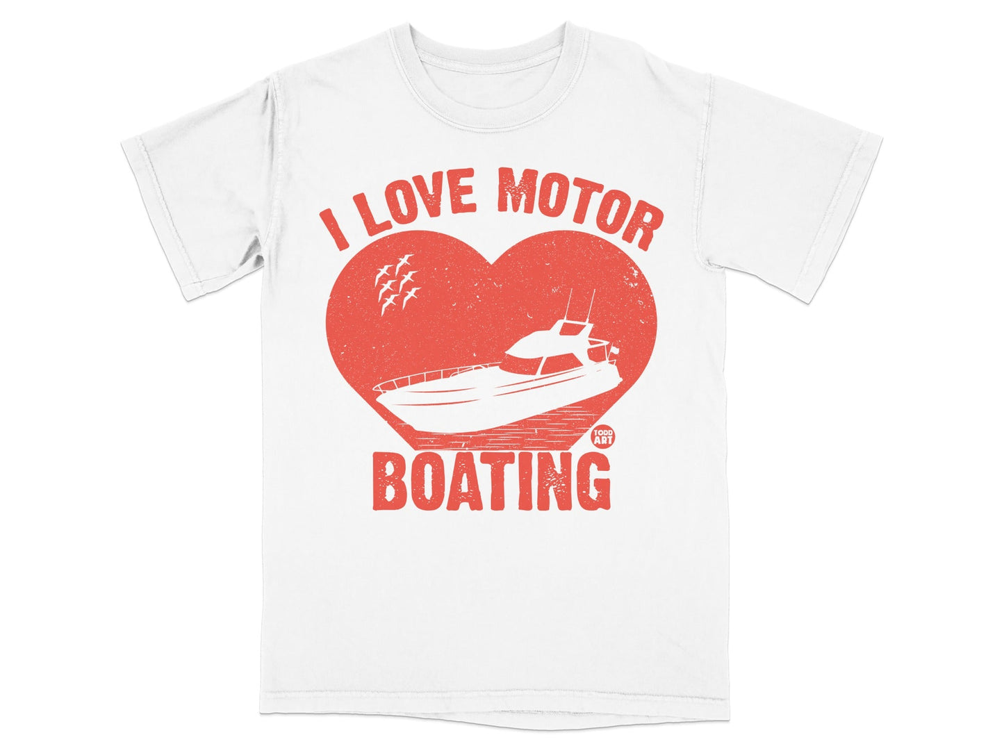 I Love Motor Boating Graphic Design T-Shirt