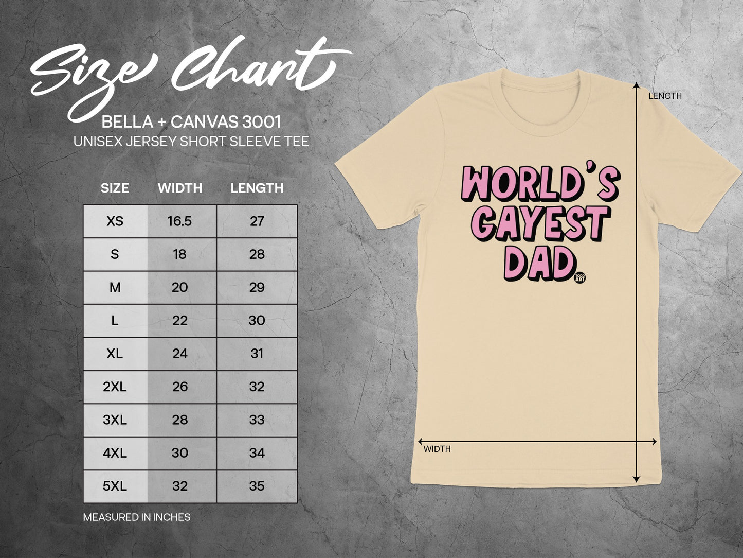 World's Gayest Dad Unisex Jersey Short Sleeve Tee product type