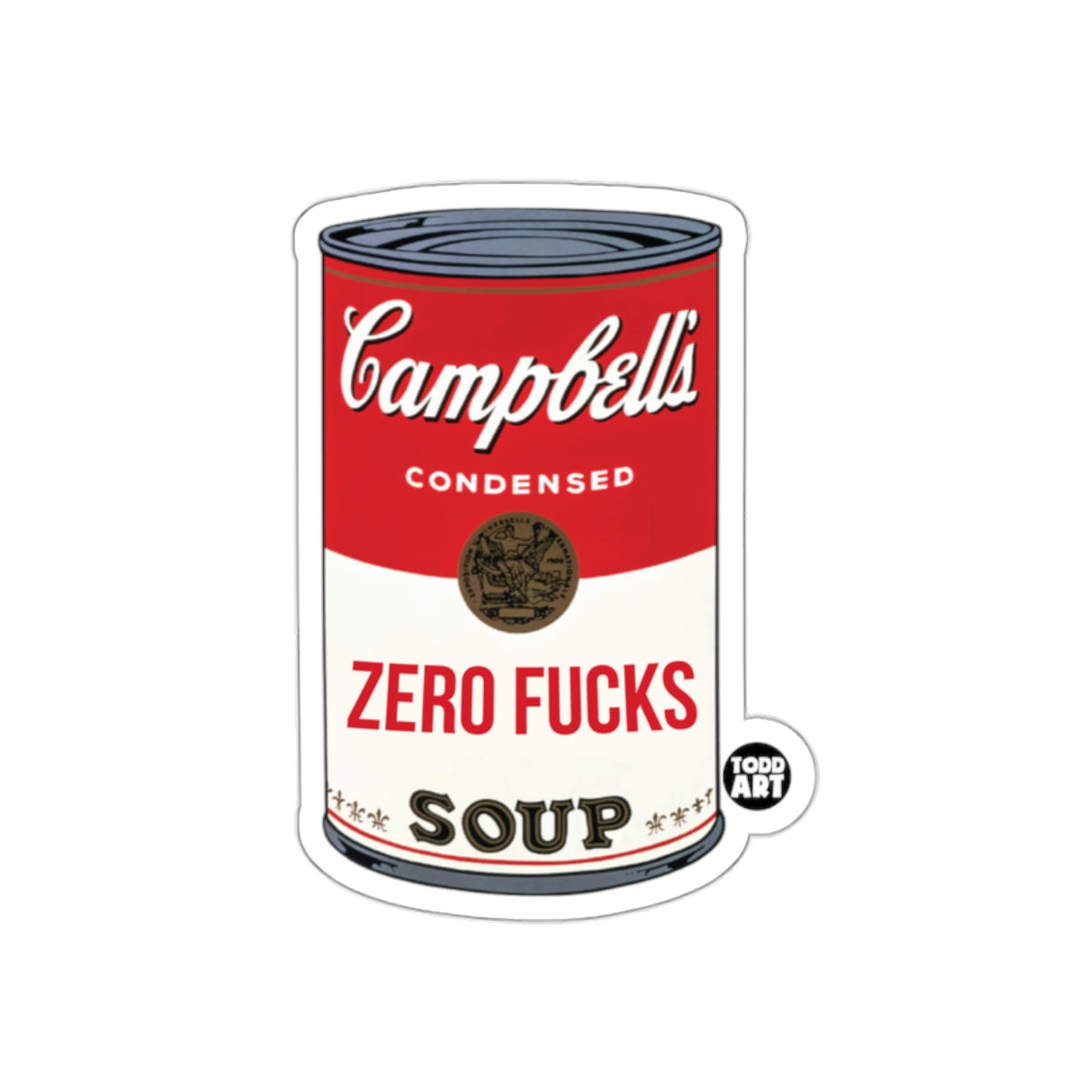 Campbell's Zero Fucks Soup Sticker Product
