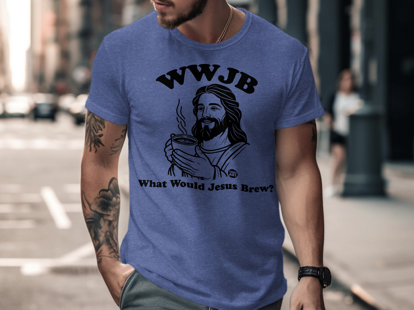 WWJB What Would Jesus Brew Graphic T-Shirt product
