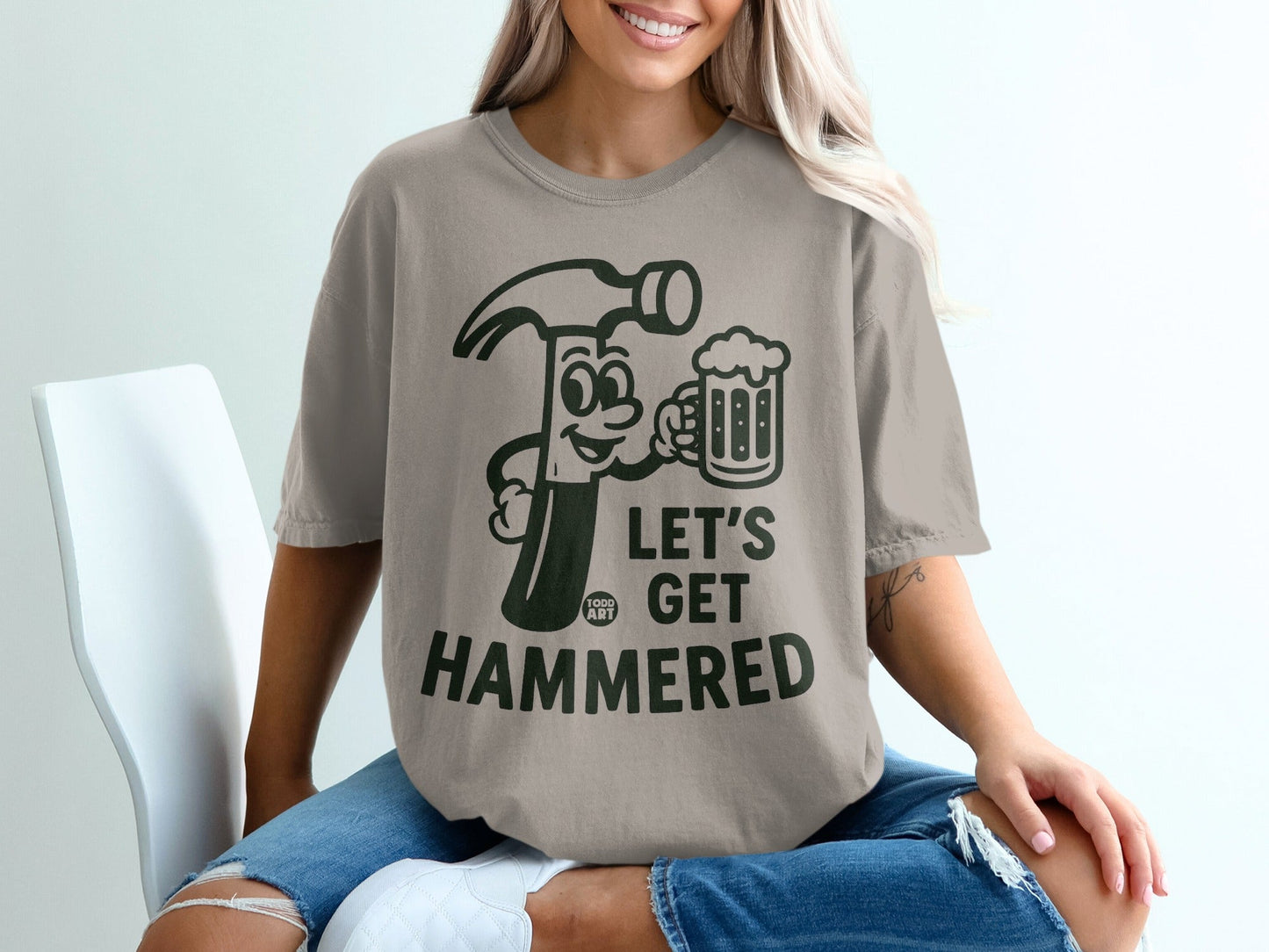 Let's Get Hammered Graphic Tee for Casual Wear