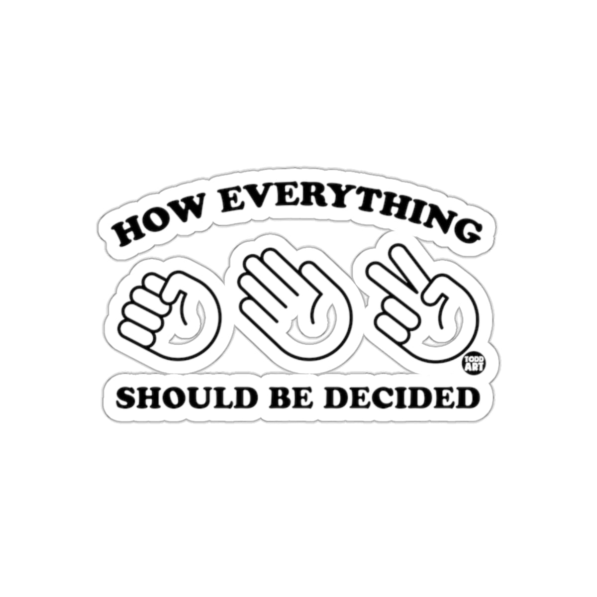 How Everything Should Be Decided Sticker Product