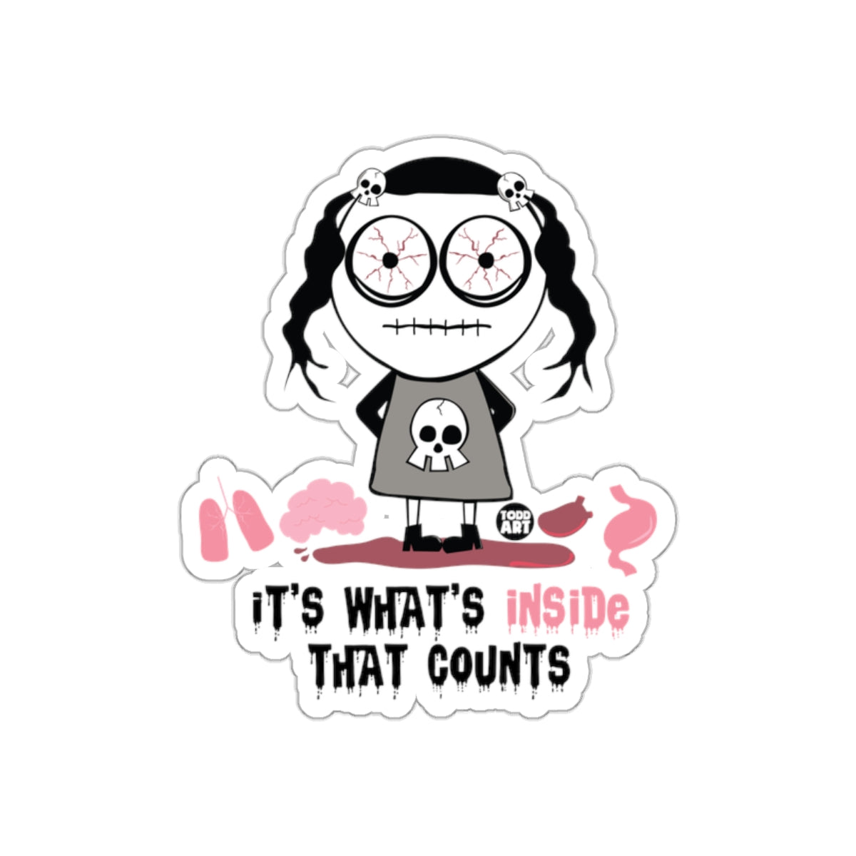 It's What's Inside That Counts Sticker