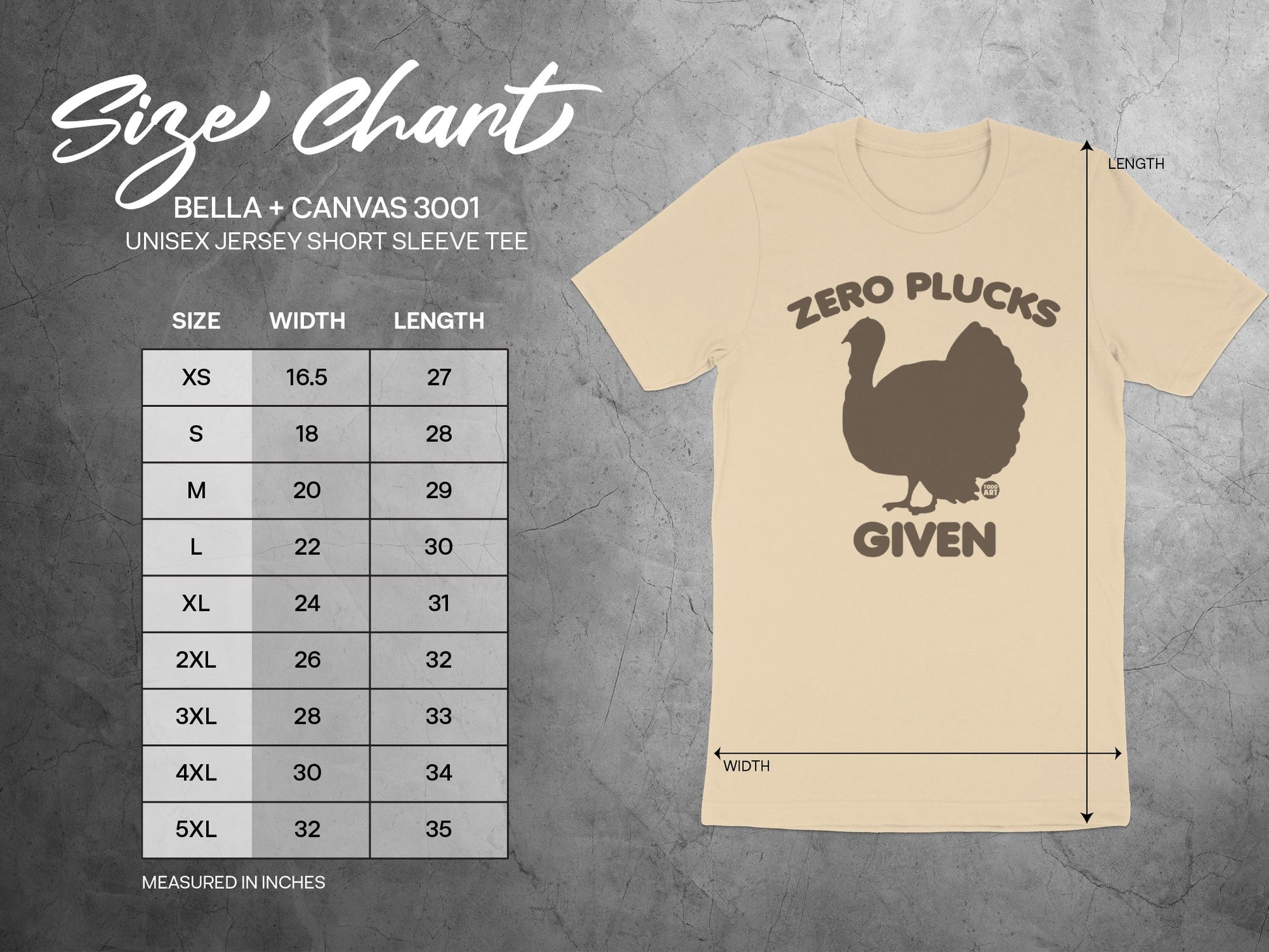 Zero Plucks Given Funny Graphic Tee Product