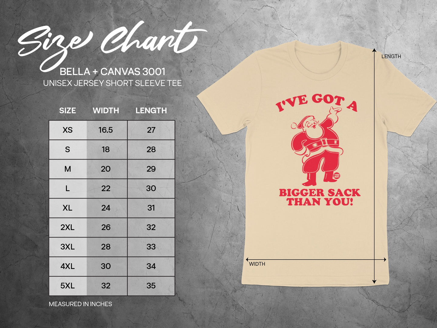 I've Got A Bigger Sack Than You Shirt Short Sleeve Tee
