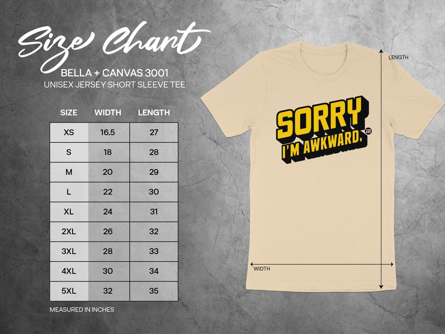 Sorry I'm Awkward Unisex Jersey Short Sleeve Tee