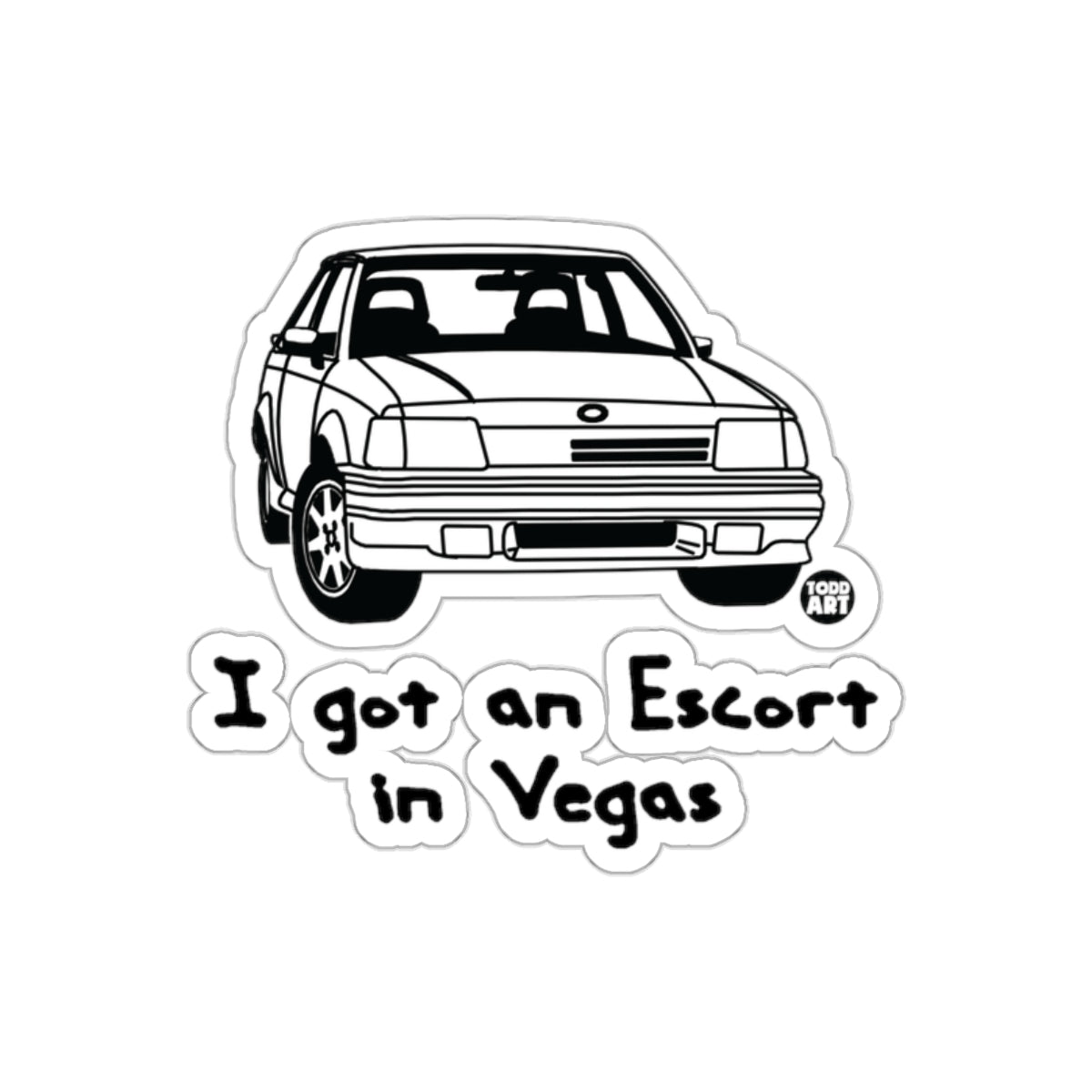 I got an Escort in Vegas Car Sticker 제품