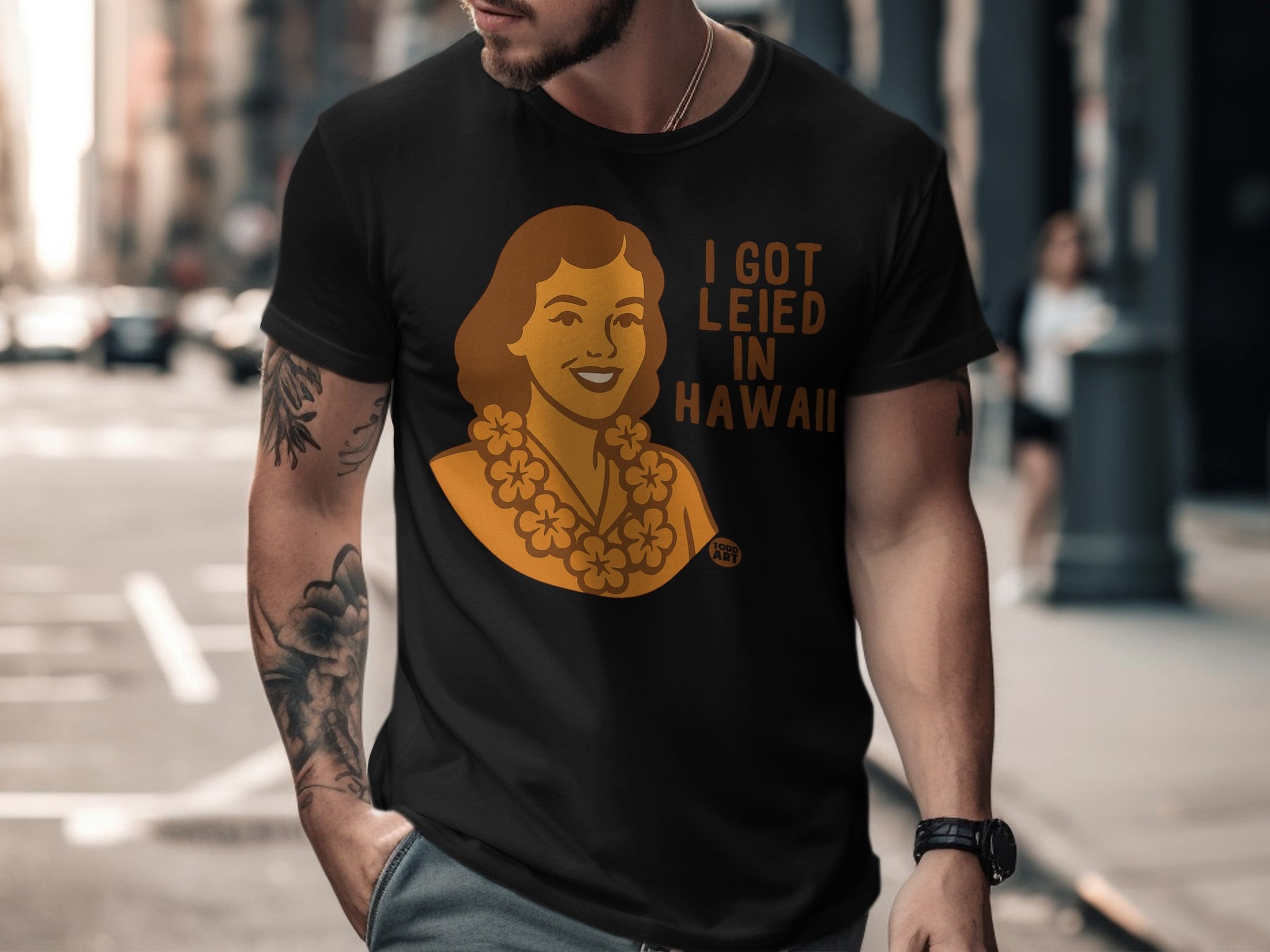 I Got Leied in Hawaii Graphic T-Shirt Product
