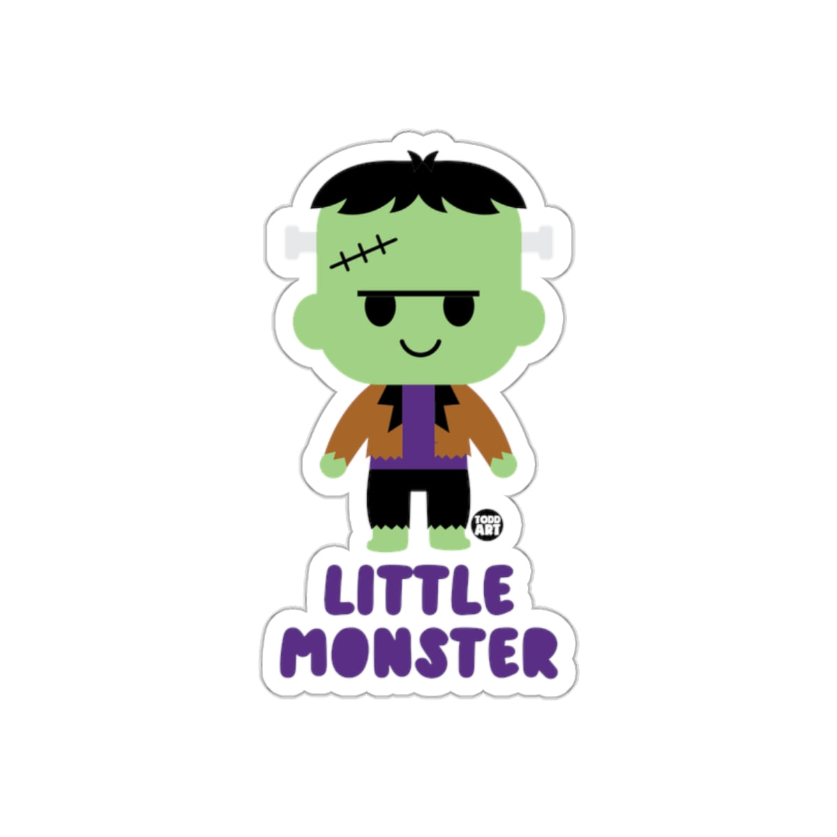 Cute Little Monster Vinyl Sticker for Halloween Fun