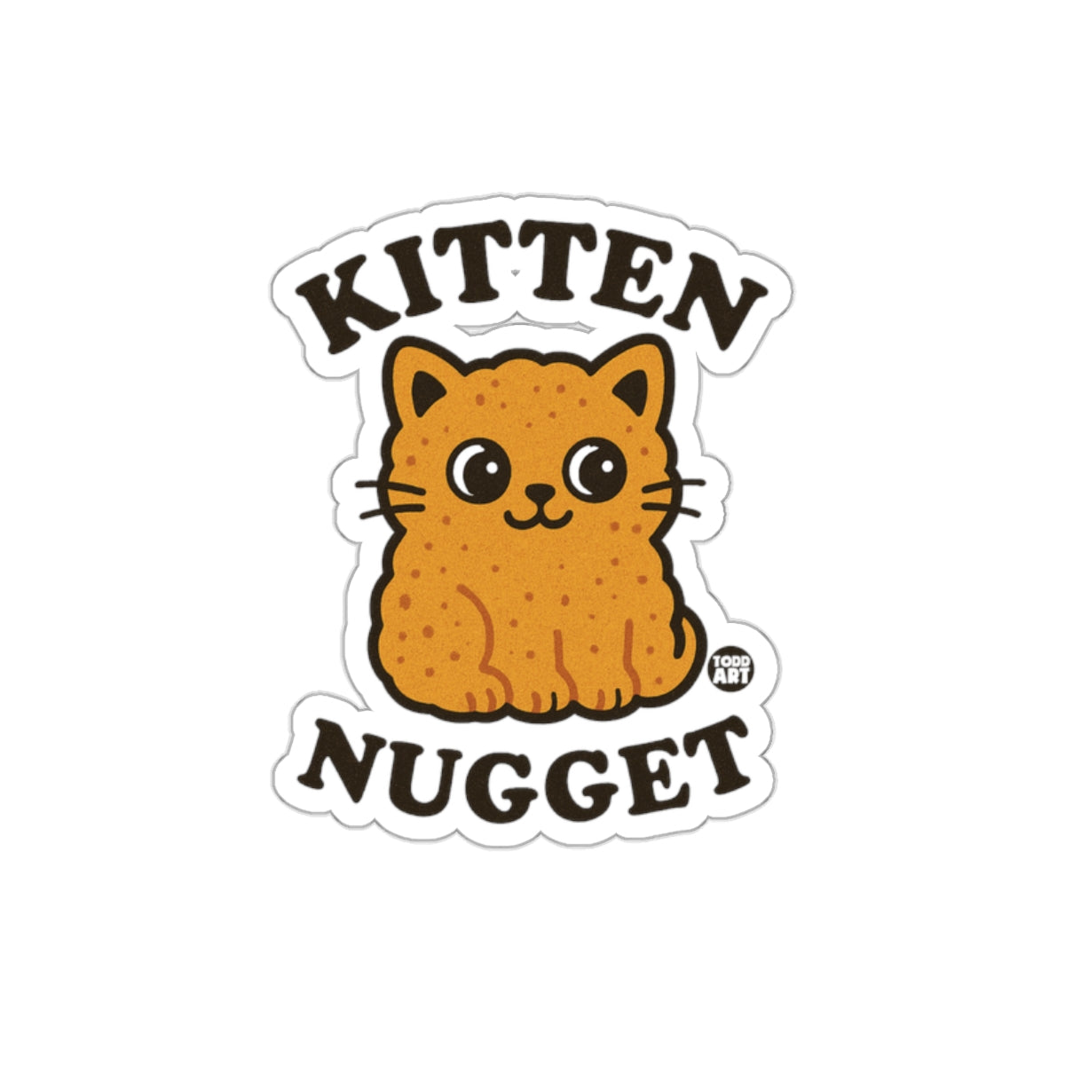 Cute Kitten Nugget Illustration Sticker Product