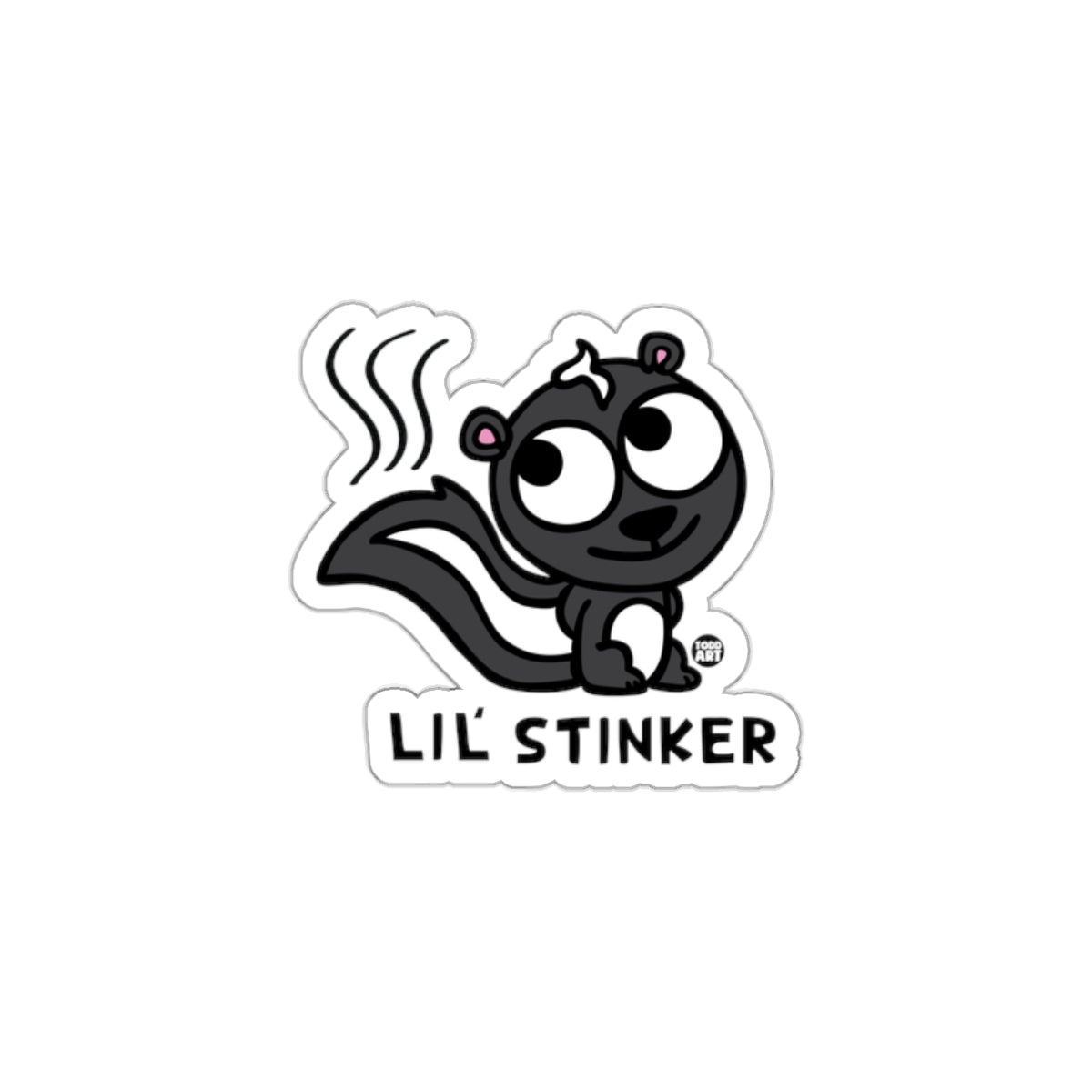 Cute Skunk Lil' Stinker Sticker for Adorable Decor