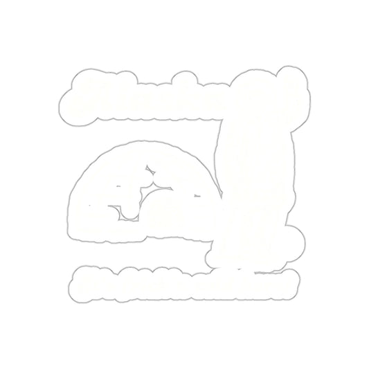 Alaska Igloo and Bear Design Sticker for Various Uses