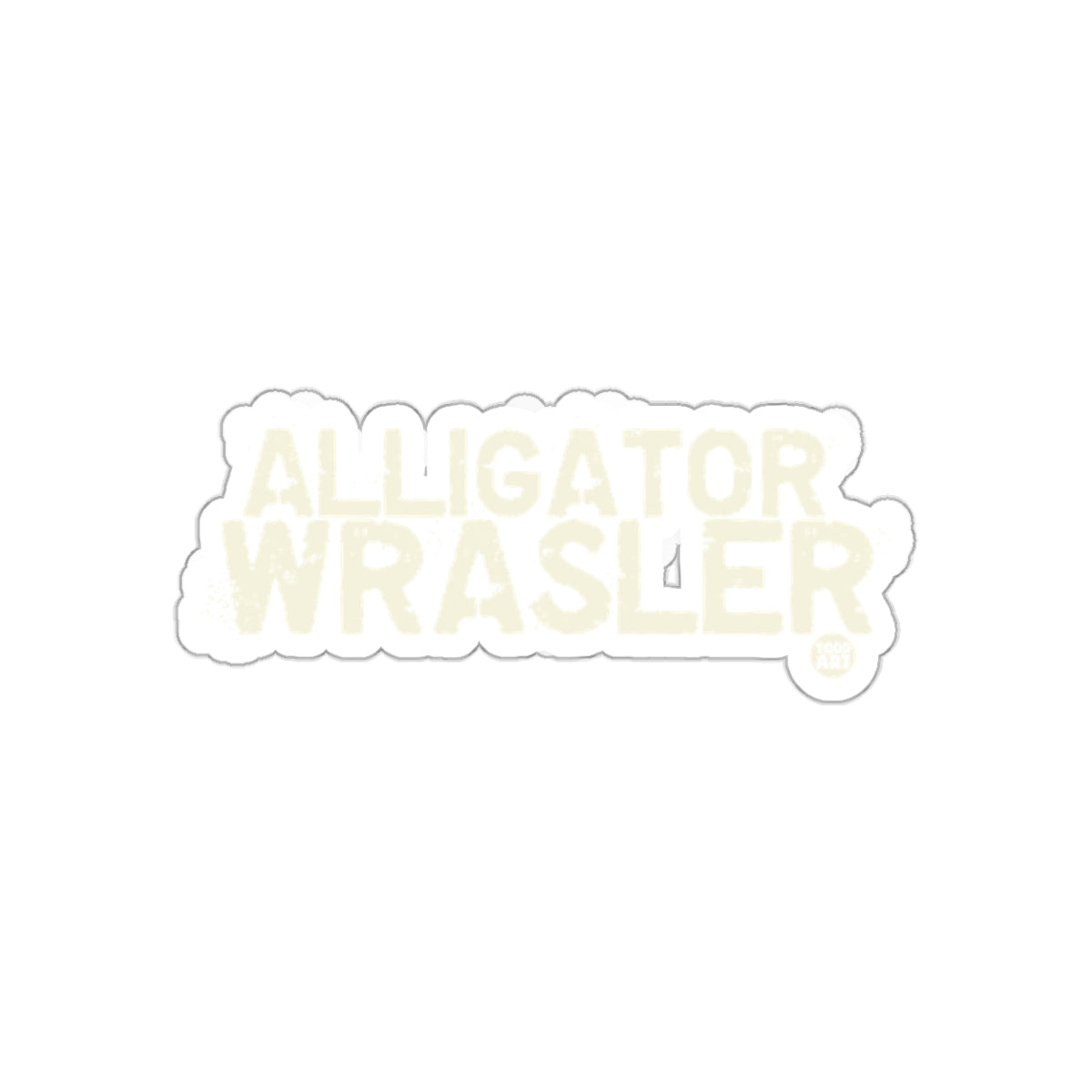 Alligator Wrasler Sticker for Animal Enthusiasts