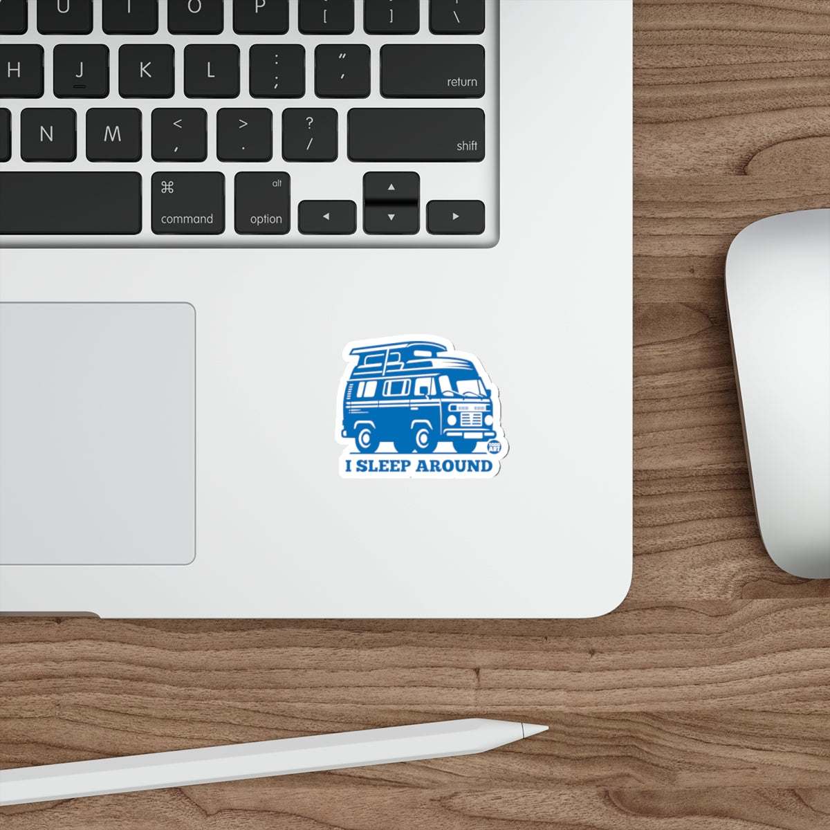 Todd Art I Sleep Around Camper Van Graphic sticker