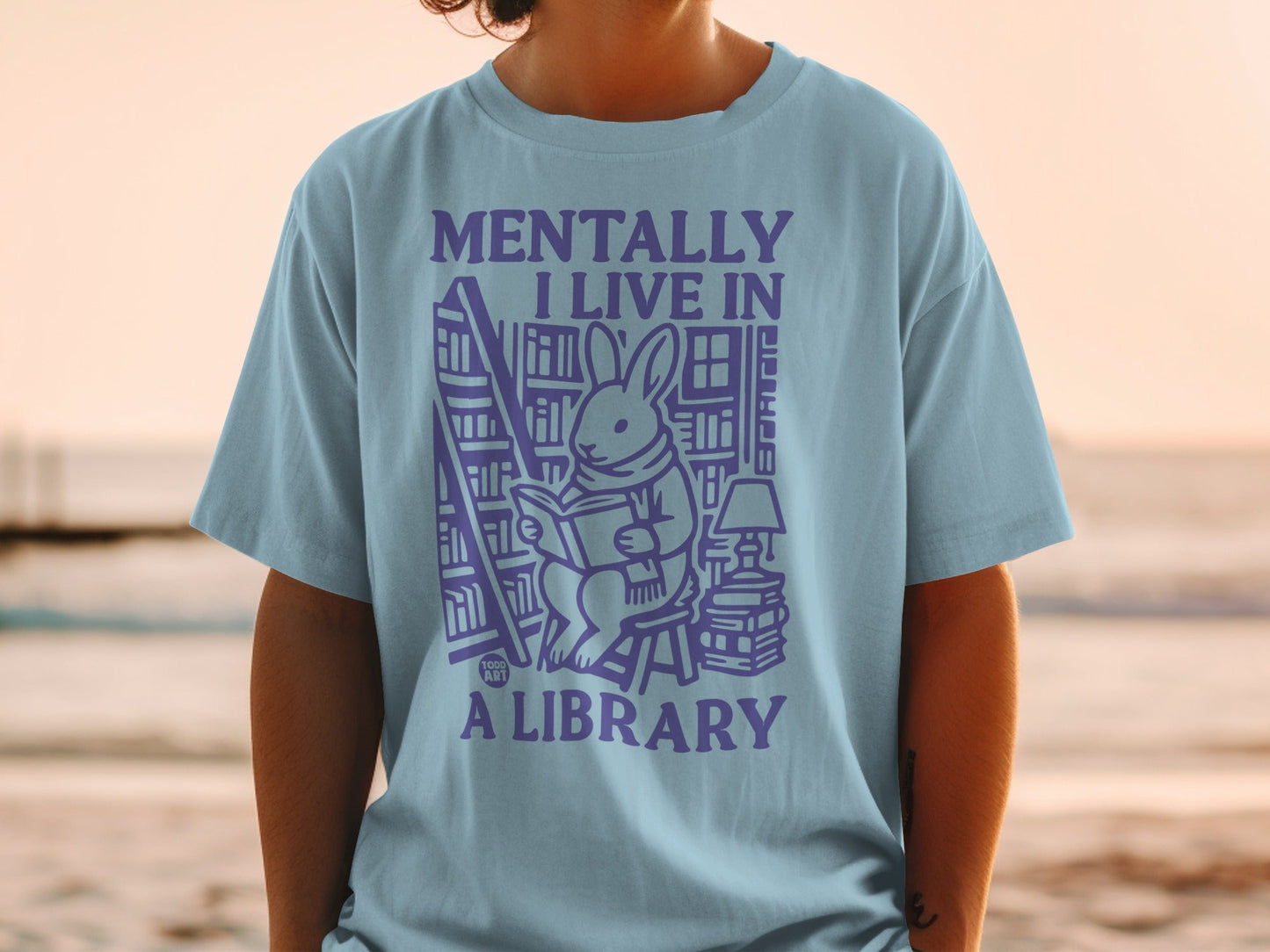 Mentally I Live In A Library T-shirt