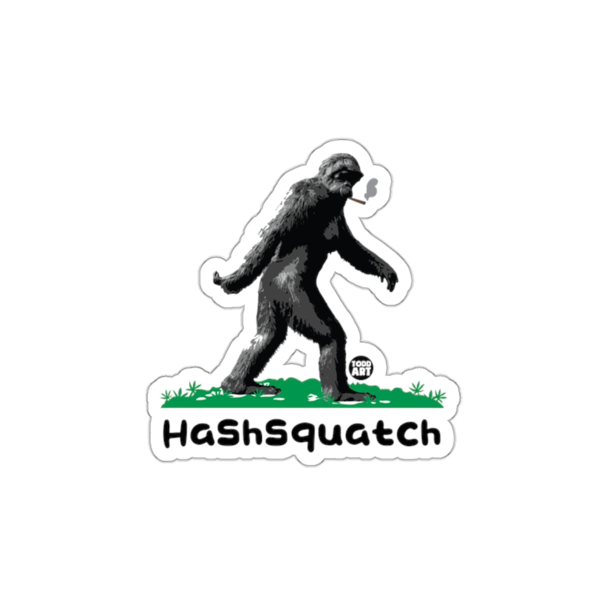 HashSquatch Coffee Lover Illustration Sticker
