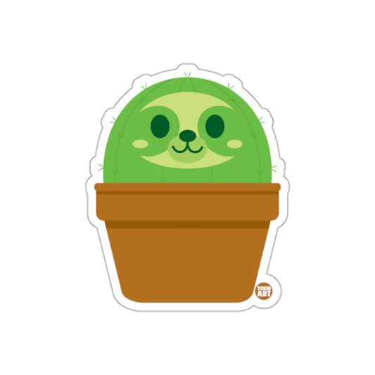 Cute Happy Cactus with Face Sticker Product