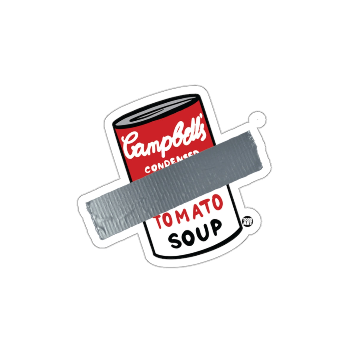 Campbell's Tomato Soup Can with Duct Tape Sticker