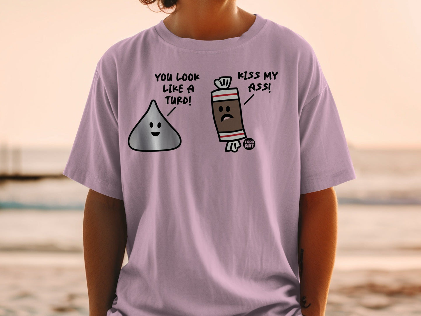 Humorous Cartoon Characters Graphic T-shirt for Casual Wear