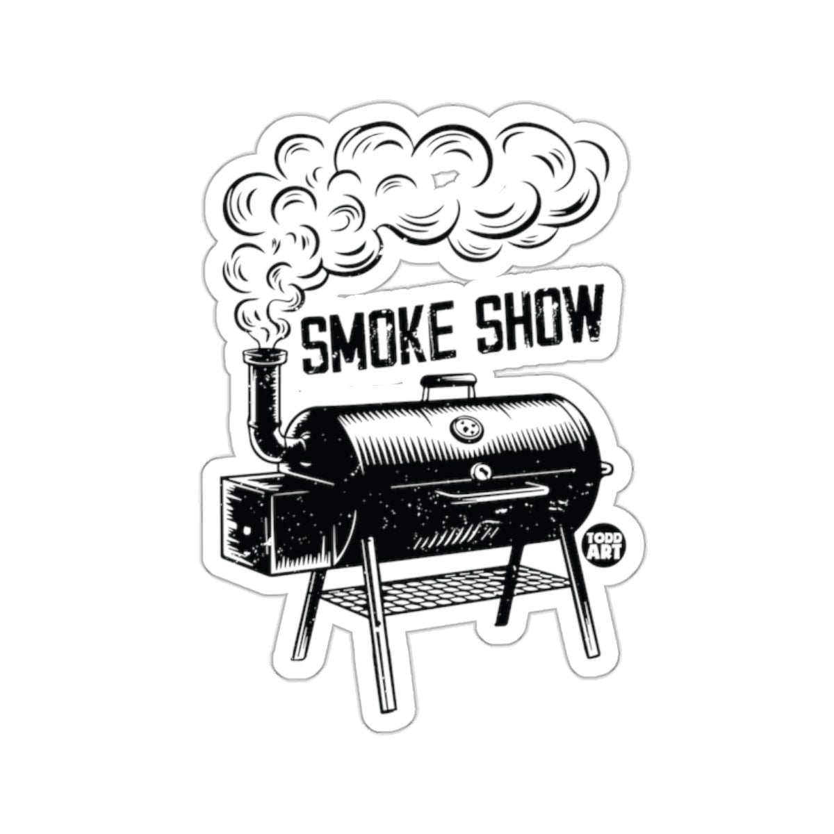 Smoke Show BBQ Grill Decal Sticker for Outdoor Enthusiasts