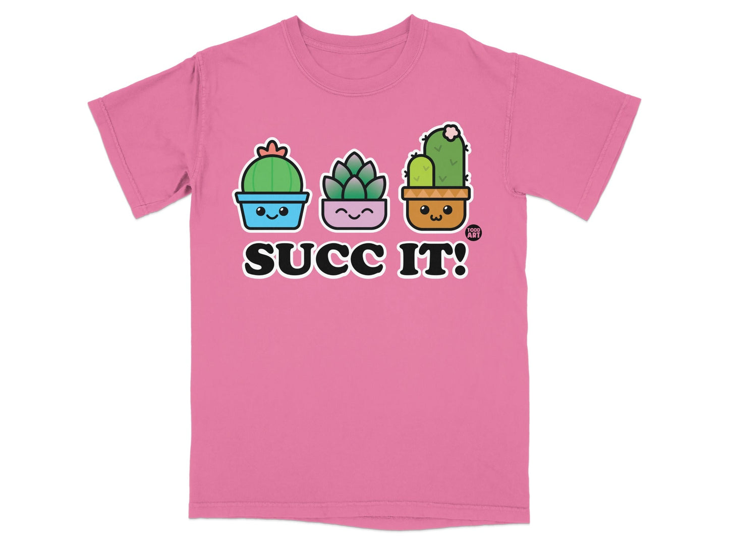 Succ It Cute Cactus Design T-Shirt for Succulent Lovers
