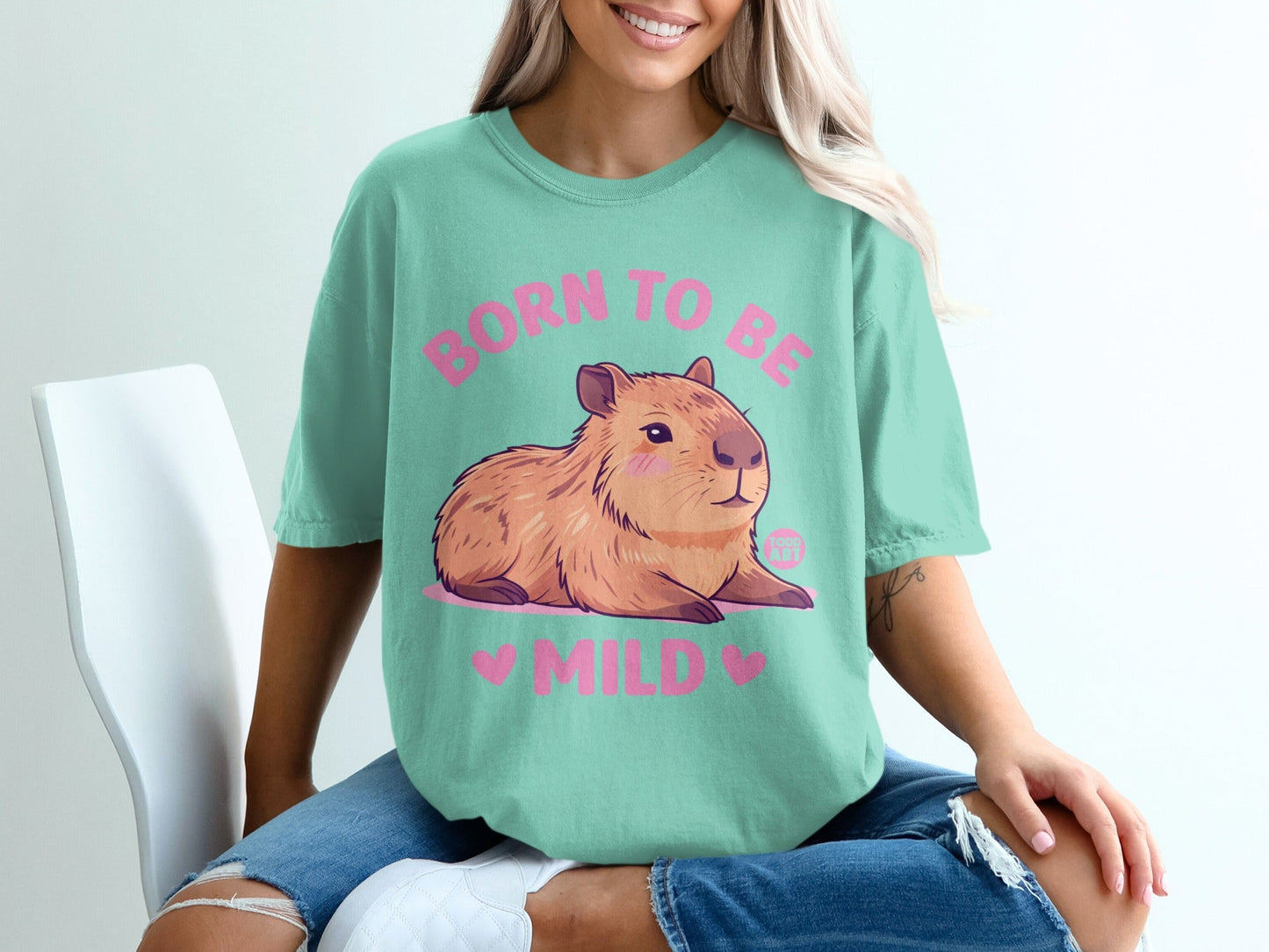 Born To Be Mild Capybara Graphic T-Shirt