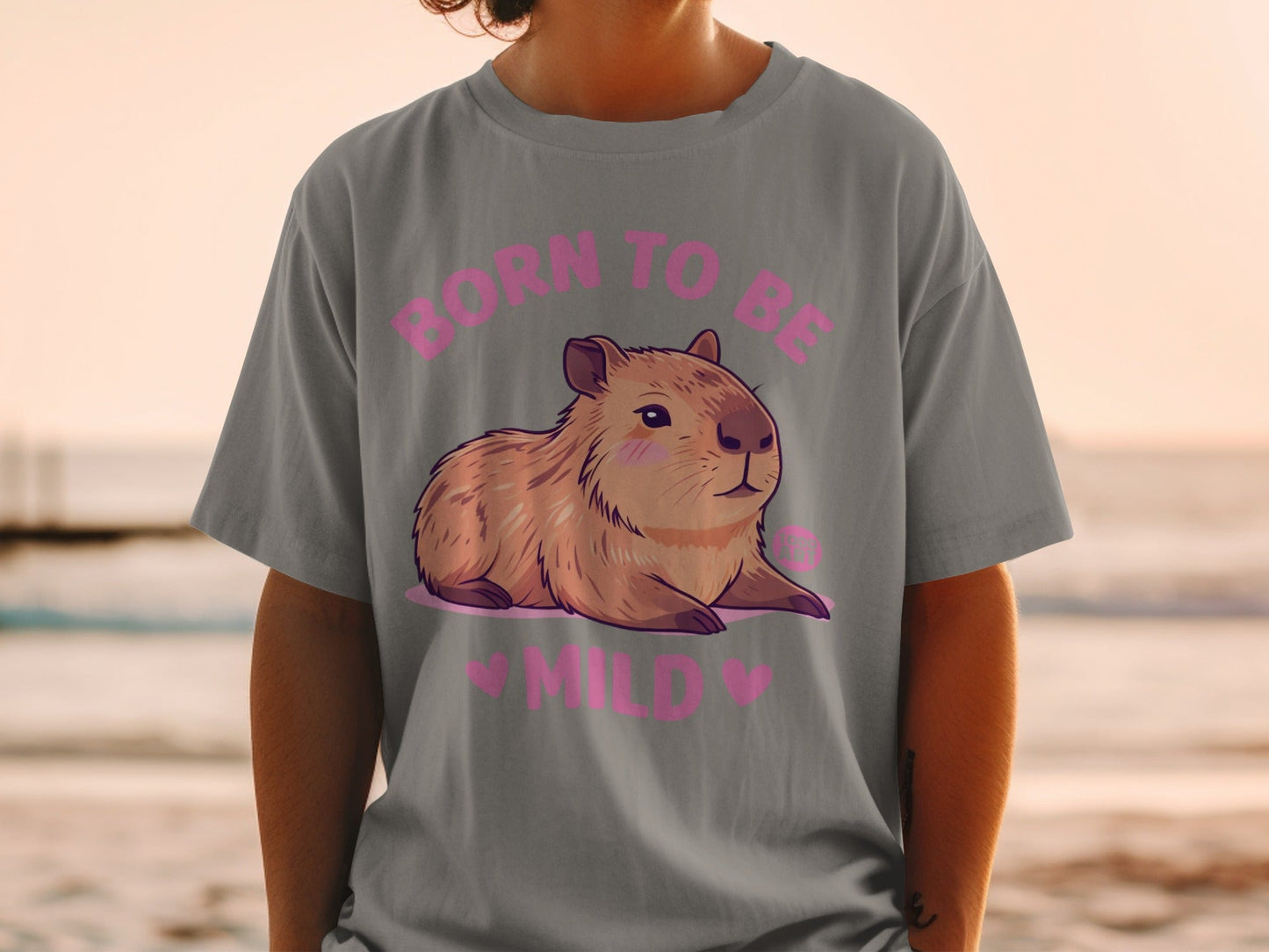 Born To Be Mild Capybara T-Shirt for Animal Lovers