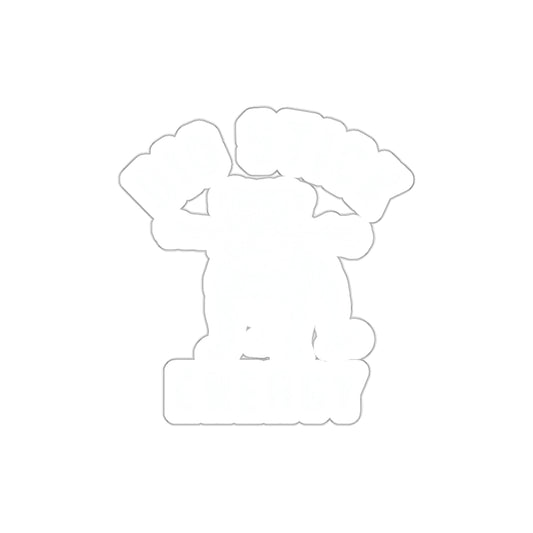 Big Energy High Vibes Positivity Sticker in White