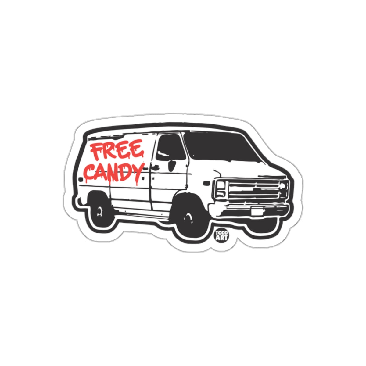 Free Candy Van Sticker with Unique Design