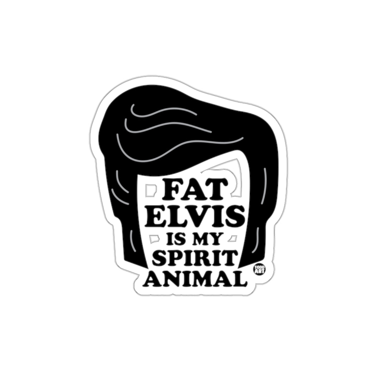 Fat Elvis Is My Spirit Animal sticker product