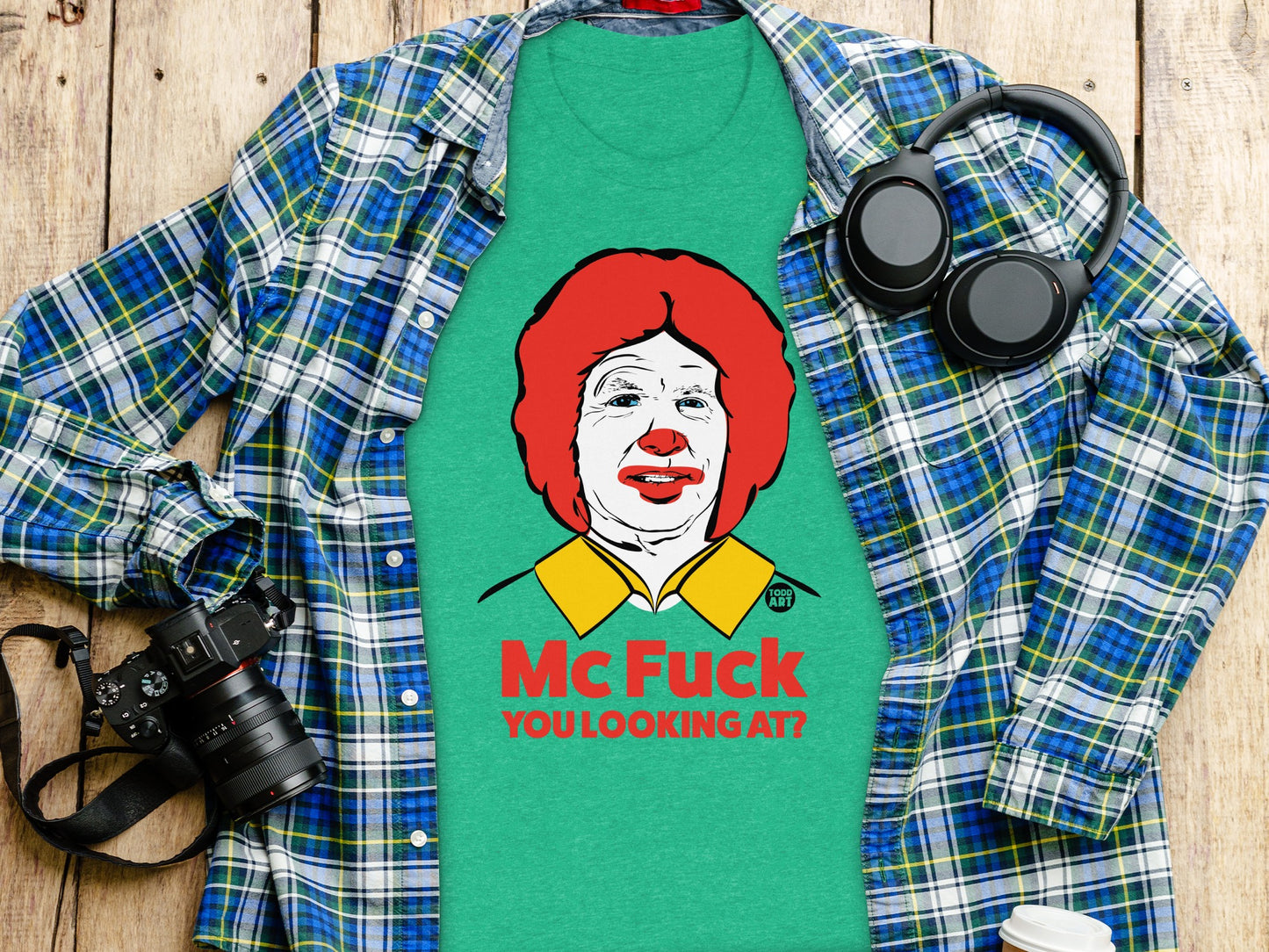 Humorous Mc Fuck You Looking At T-shirt product type