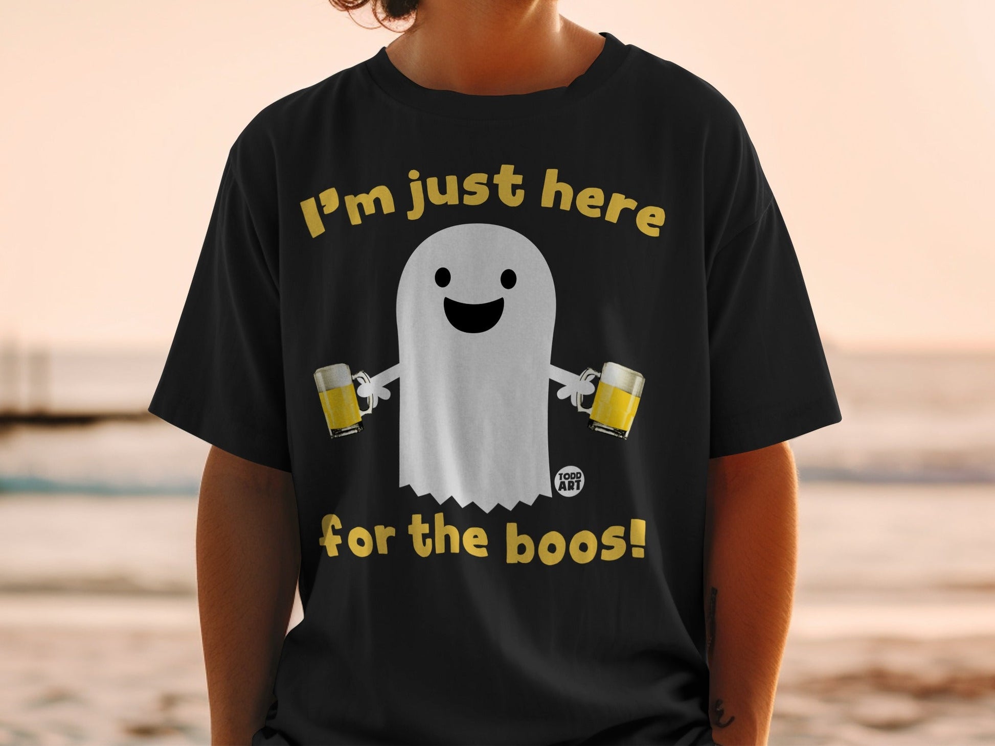 I'm just here for the boos funny t-shirt product