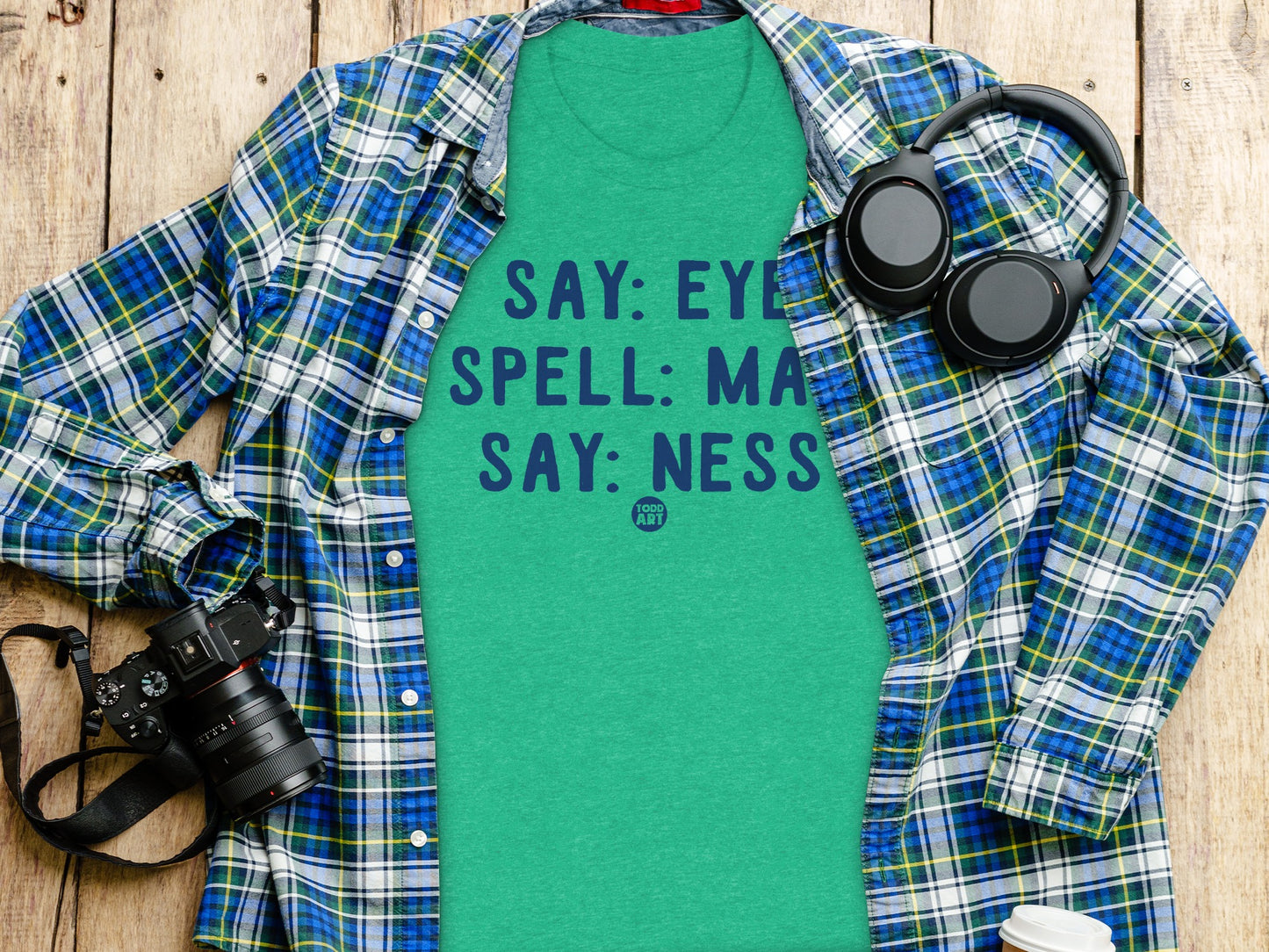 Say Eye Spell Map Say Ness Fun Graphic Shirt product