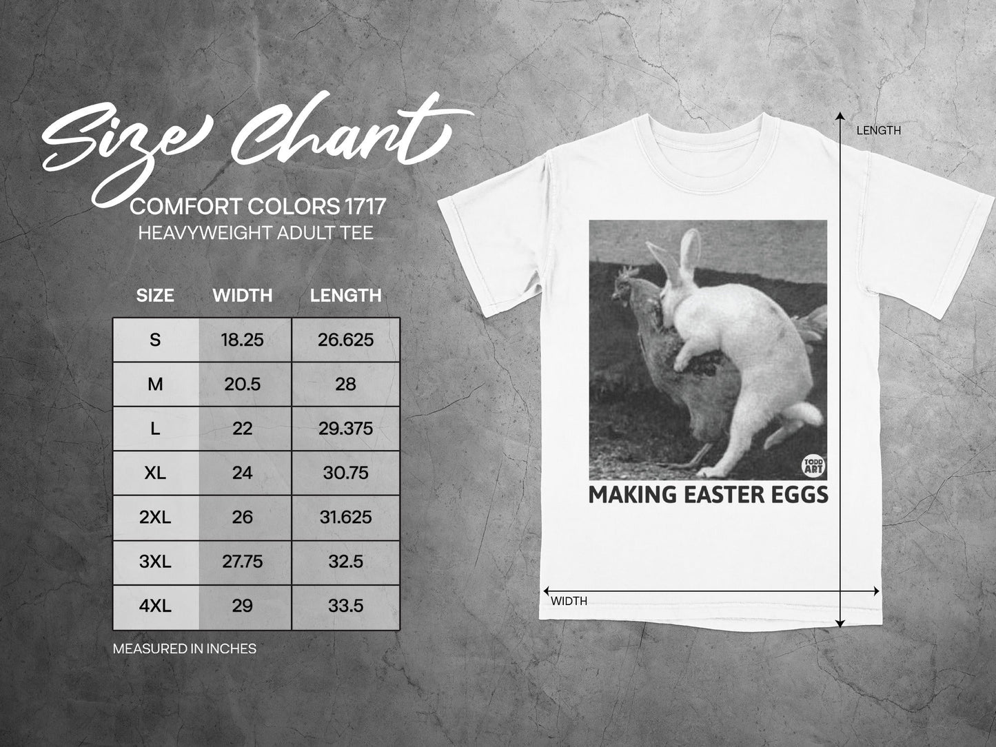 Making Easter Eggs Funny Graphic Printed Tee Shirt