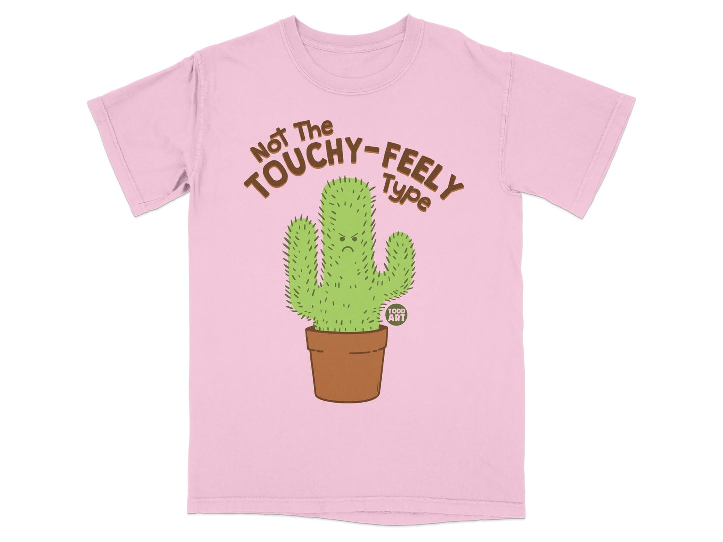 Not The TOUCHY-FEELY Type Cactus Graphic T-Shirt