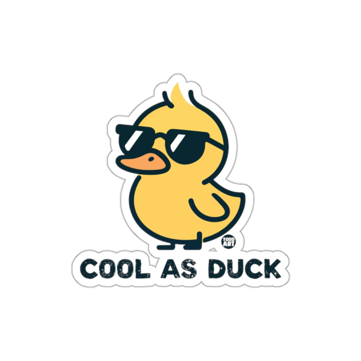 Cool As Duck Sunglasses Trendy Sticker product