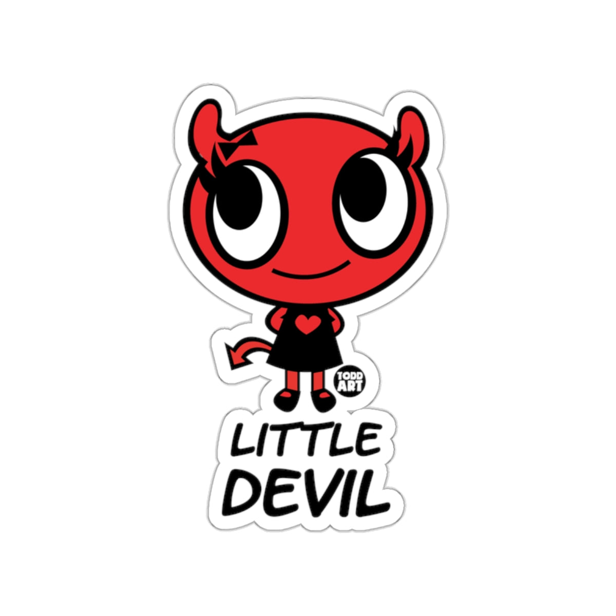 Little Devil Character Sticker Cute Fun Art