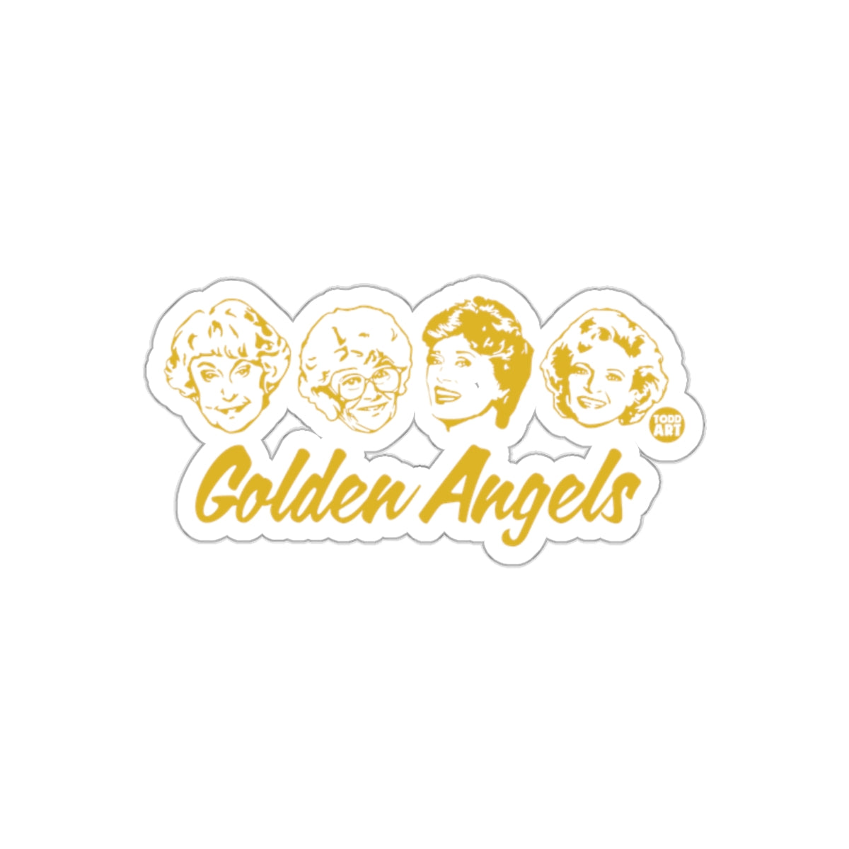 Golden Angels Group Golden Girl Inspired Art sticker