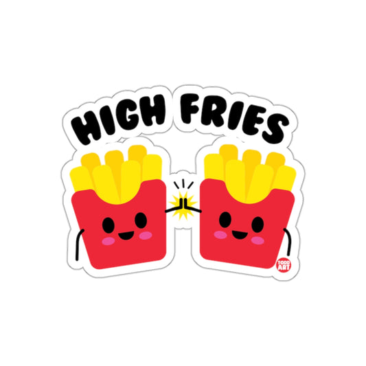 High Fries Adorable Cartoon French Fries Sticker