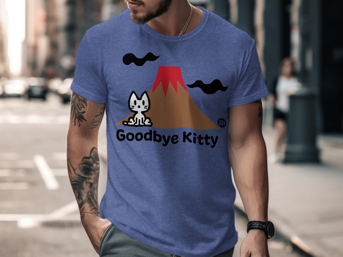 Goodbye Kitty Graphic Tee Shirt for Cat Lovers