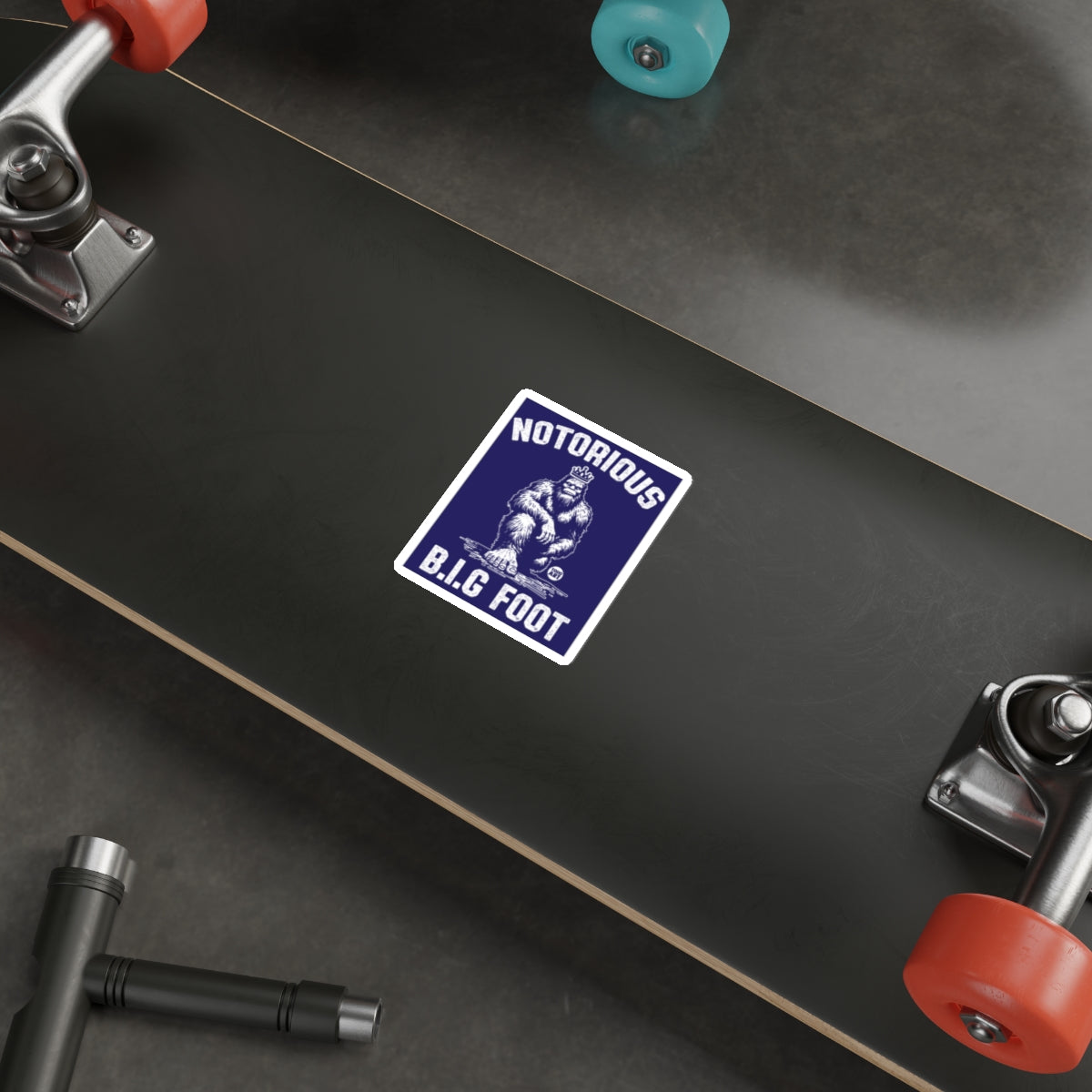 Notorious B.I.G Foot Sticker skateboard accessory