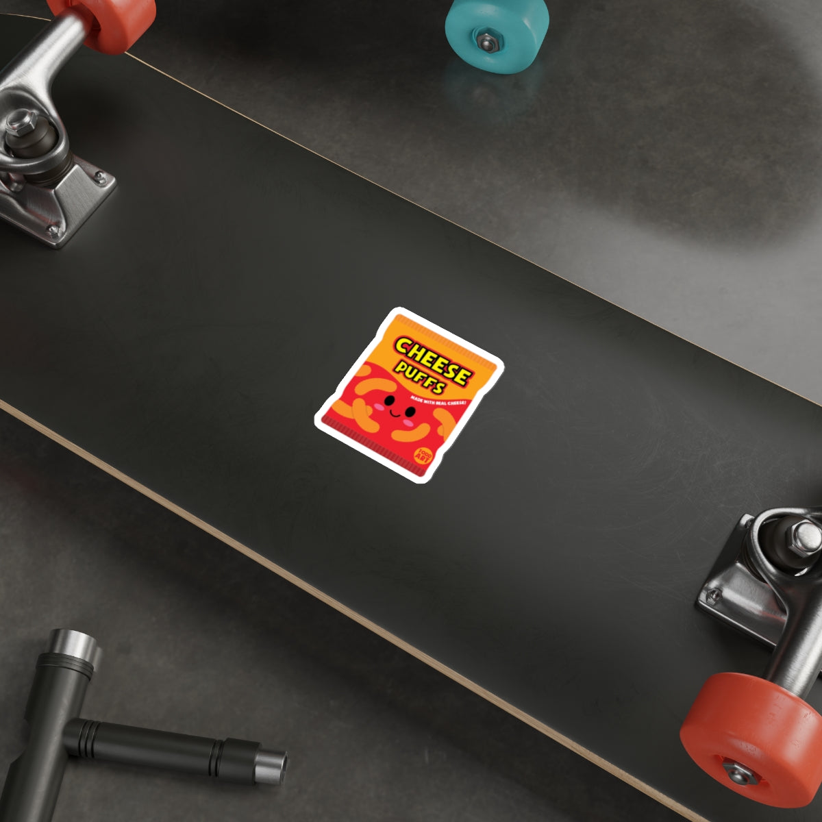 Cheese Puffs Sticker for Skateboards and Laptops