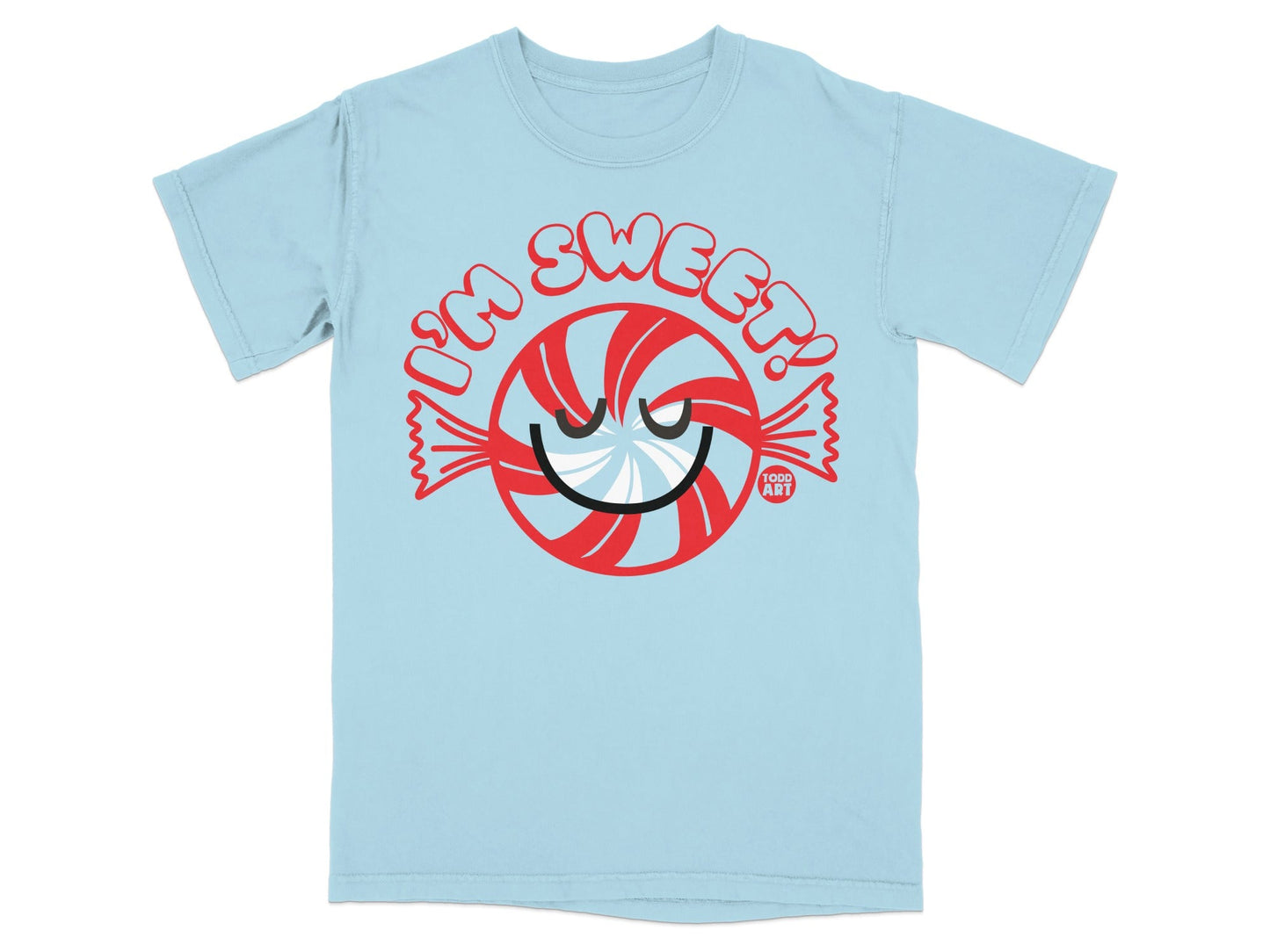 I'm Sweet Peppermint Candy Cartoon Graphic T-Shirt