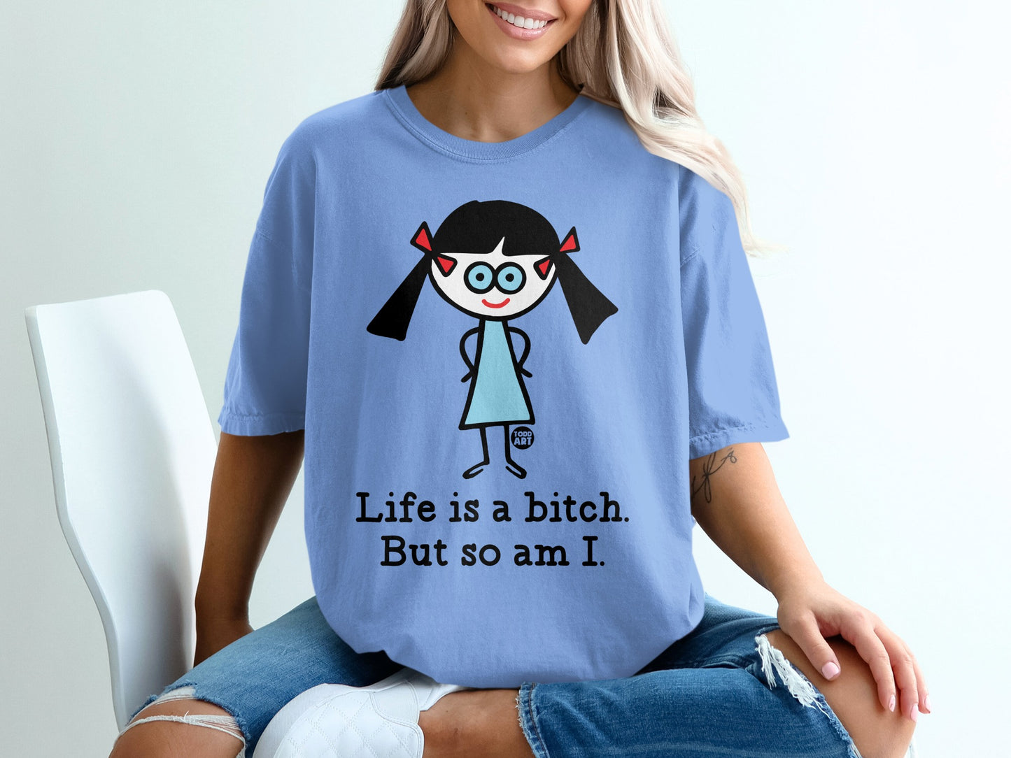 Life is a Bitch But So Am I Graphic Tee Shirt